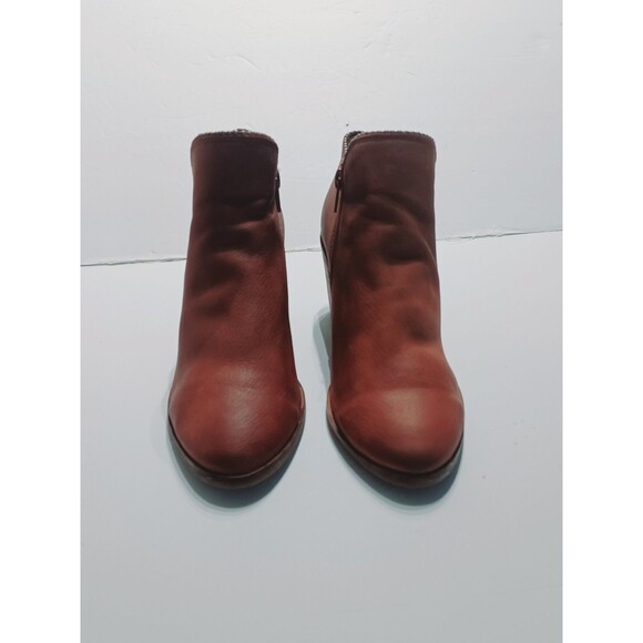 Lucky Brand Women's Brown Leather Pincah Ankle Boots Size 7.5 - Picture 2 of 7